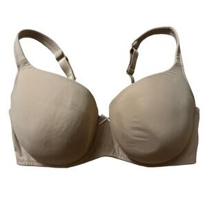 Cacique Tan Beige Lightly Lined Balconette Underwire Mesh Bra Size 38DDD NWOT